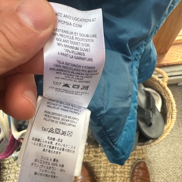 Men’s Patagonia Puffer Jacket; medium; blue; worn - Picture 5 of 6